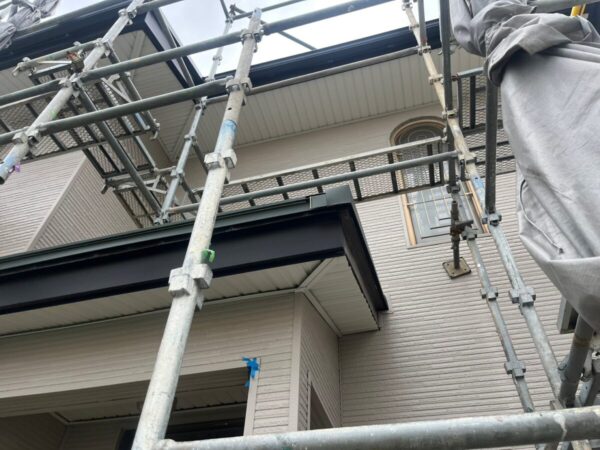 静岡県富士市今泉　外壁カバー工事　バルコニーは塗装とカバーで仕上げます！（4）