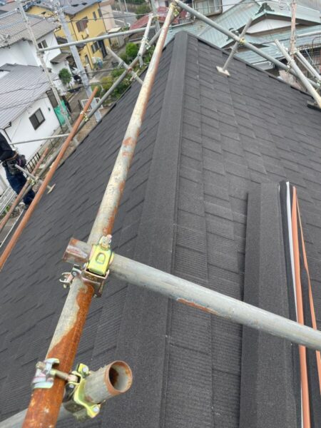 静岡県富士宮市北町　屋根カバー工事　屋根工事に必要な機械って？（2）