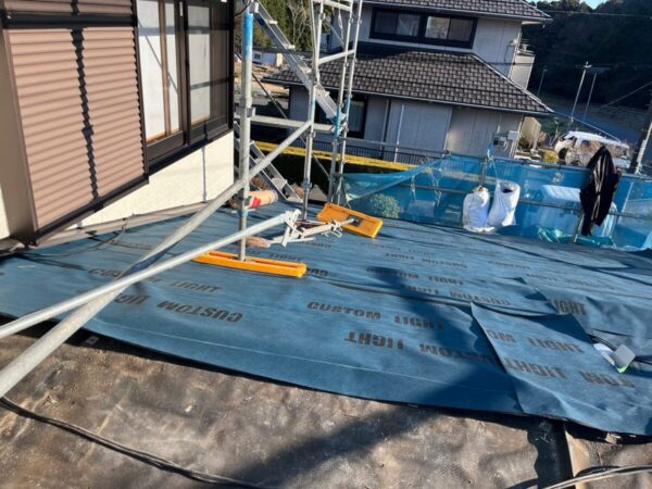 静岡県御殿場市保土沢　かわらU葺き替え工事　使えるものは再利用します！（4）