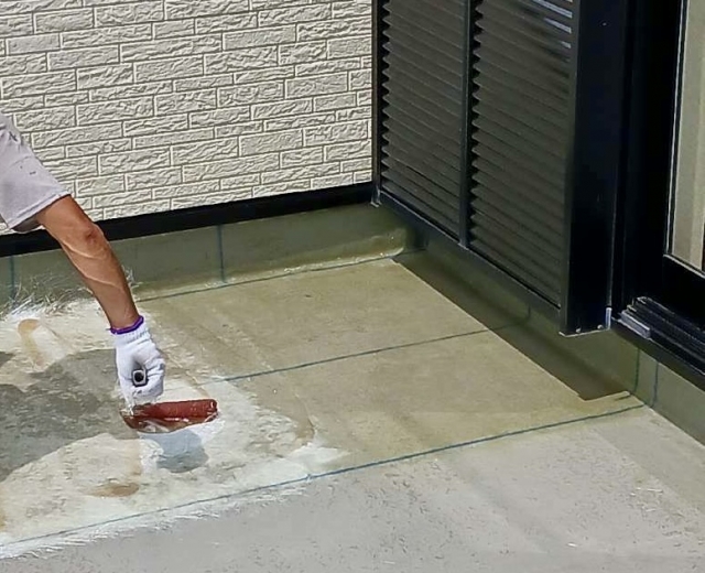 ベランダ　防水工事