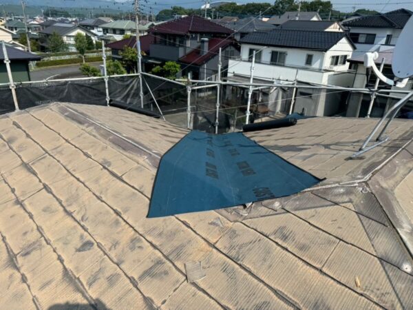 富士宮市西小泉町・カバー工法②防水シート・雨仕舞いの施工6