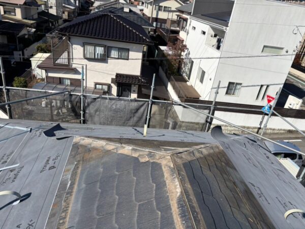 静岡県三島市　N様邸　屋根工事　カバー工法　ルーフィングの敷設をおこないました！