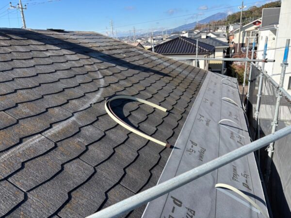 静岡県三島市　N様邸　屋根工事　カバー工法　ルーフィングの敷設をおこないました！