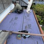 静岡県三島市　U様邸　下屋根　葺き替え工事　雨水の侵入防止のためにルーフィングを敷設しました！