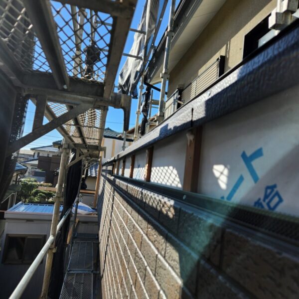 静岡県沼津市　S様邸　外壁工事　張り替え　外壁材を取り付けて完工