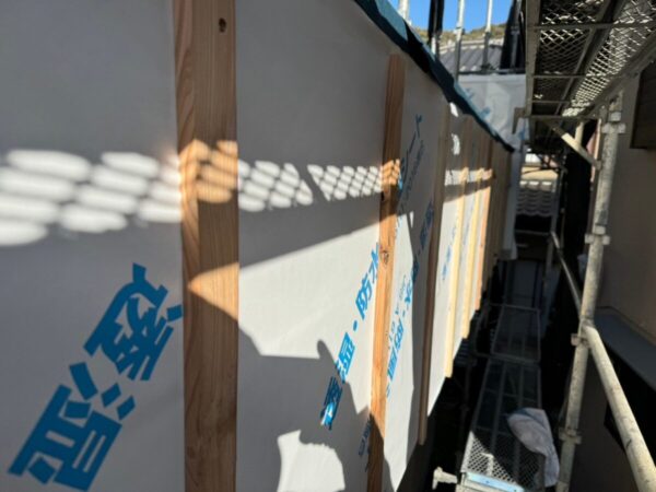 静岡県沼津市　S様邸　外壁工事　張り替え　防水シート～胴縁設置をおこないました！
