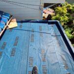 静岡県沼津市　Y様邸　玄関上の庇屋根　カバー工法　ルーフィングは何のために重要？