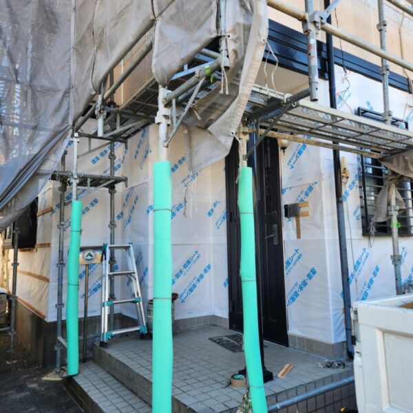 静岡県富士宮市 W様邸 外壁カバー工事 防水シートと胴縁施工で完璧な下地作り