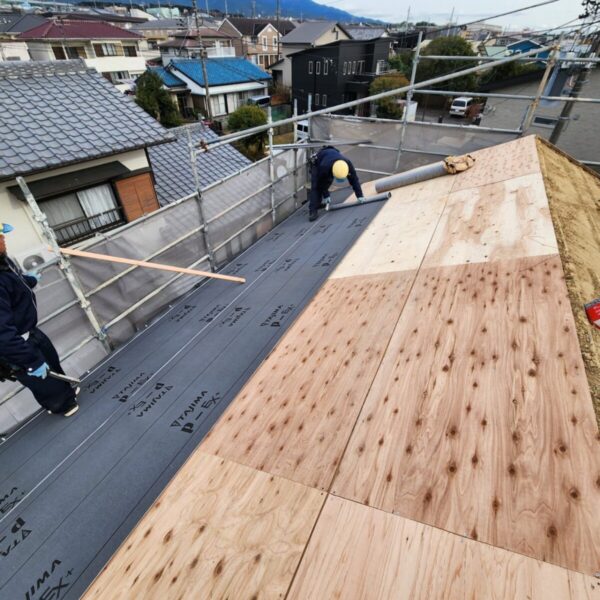 静岡県富士市 K様邸 屋根葺き替え工事 ルーフィングとは?
